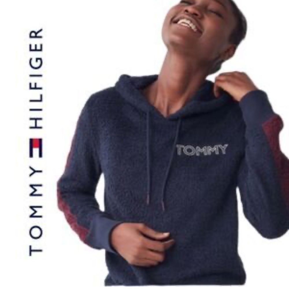 Tommy Hilfiger hoodie navy burgundy